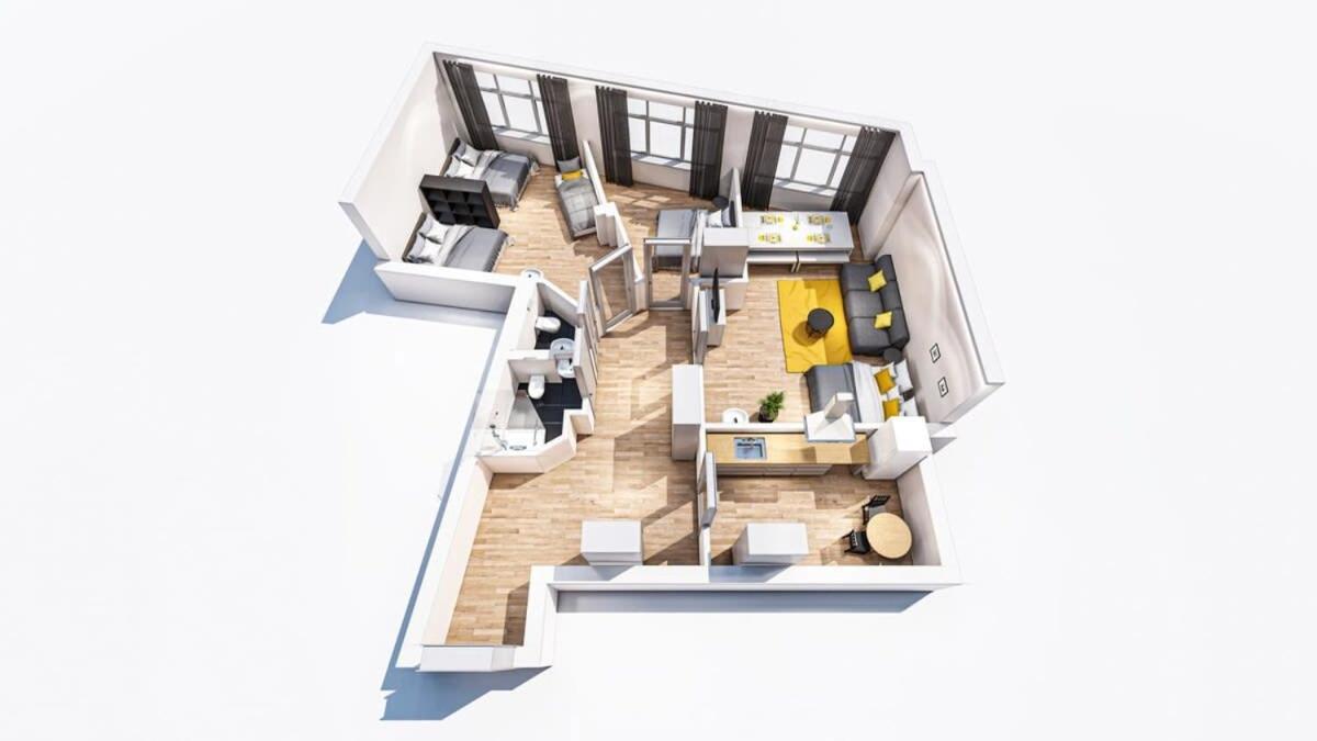 Spacious 2 Bedroom Apartment Гамбург Экстерьер фото